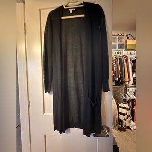 Halogen Classic Black Open Cardigan